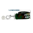 Load image into Gallery viewer, Dog Leash - FAFO FUCK AROUND & FIND OUT Stencil Camo/White
