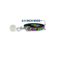 Load image into Gallery viewer, Dog Leash - Funky Alien Flowers Aqua Blue/Multi Color

