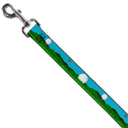 Dog Leash - Golf Course/Balls/Holes Blues/Greens