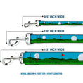 Load image into Gallery viewer, Dog Leash - Golf Course/Balls/Holes Blues/Greens
