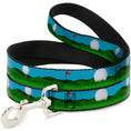 Load image into Gallery viewer, Dog Leash - Golf Course/Balls/Holes Blues/Greens
