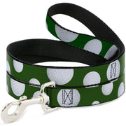 Dog Leash - Golf Balls Scattered Green/White