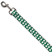 Dog Leash - Golf Balls Green/White