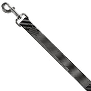 Dog Leash - Hash Mark Stripe Black/White