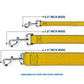 Load image into Gallery viewer, Dog Leash - Hash Mark Stripe Yellow/Red
