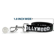 Dog Leash - HOLLYWEED Sign Skyline/Pot Leaf Black/Grays/White/Green