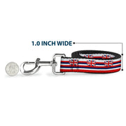 Dog Leash - Hawaii Flag Continuous Repeat