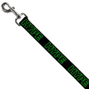 Dog Leash - HYPE Outline Black/Neon Green