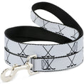 Load image into Gallery viewer, Dog Leash - Hockey Sticks and Puck White/Black
