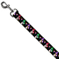Load image into Gallery viewer, Dog Leash - Happy Mushrooms with Stars Black/Multi Color
