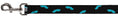Load image into Gallery viewer, Dog Leash - Mustaches Scattered Black/Turquoise
