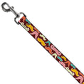 Load image into Gallery viewer, Dog Leash - Mustaches Brown/Multi Pastel

