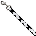 Load image into Gallery viewer, Dog Leash - Mustache Black/White
