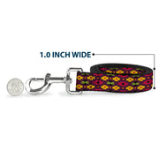 Dog Leash - Mini Navajo Purple/Yellow/Pink/Green