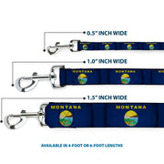 Dog Leash - Montana Flags