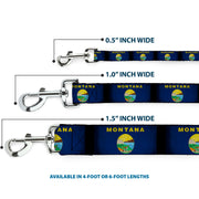 Dog Leash - Montana Flags2