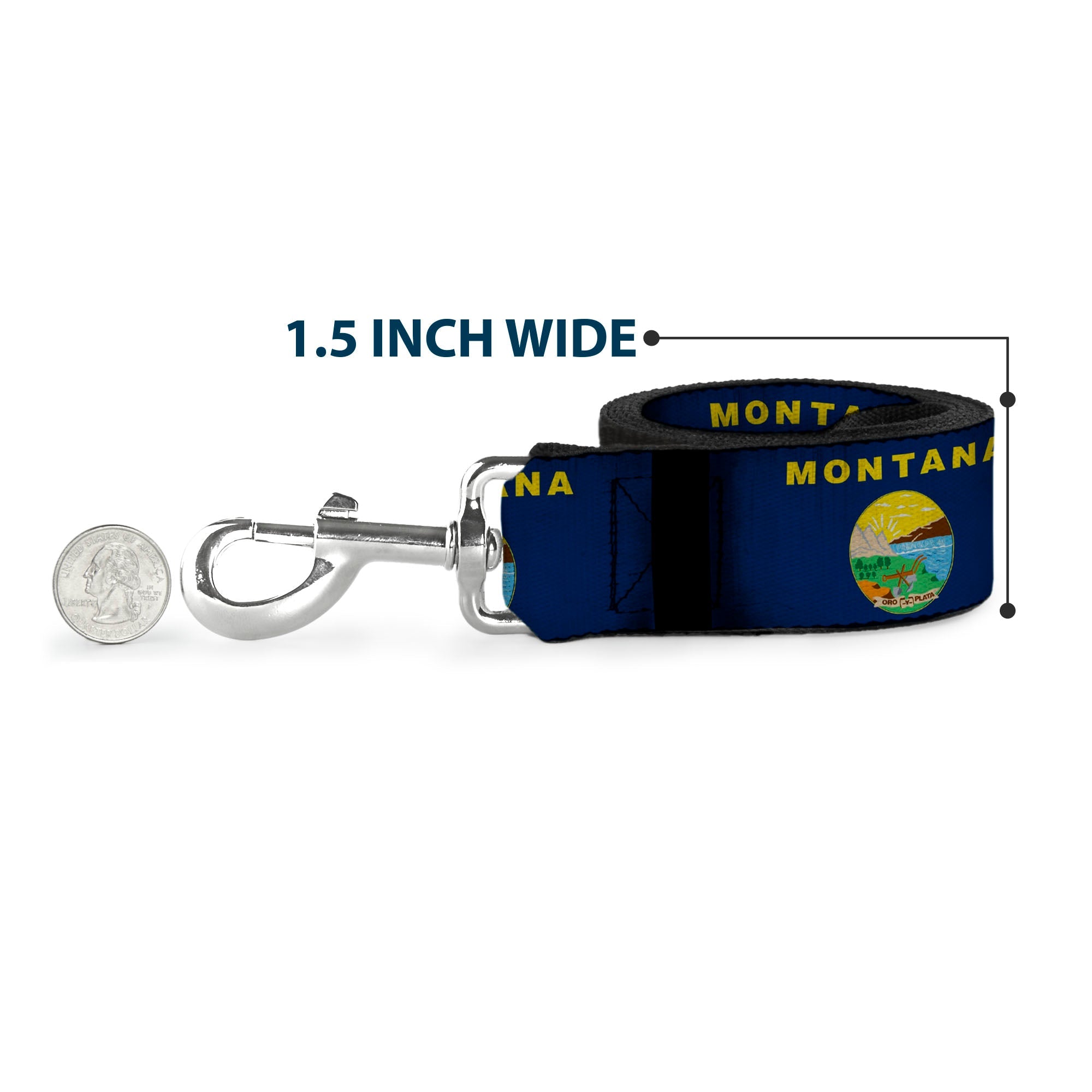 Dog Leash - Montana Flags2