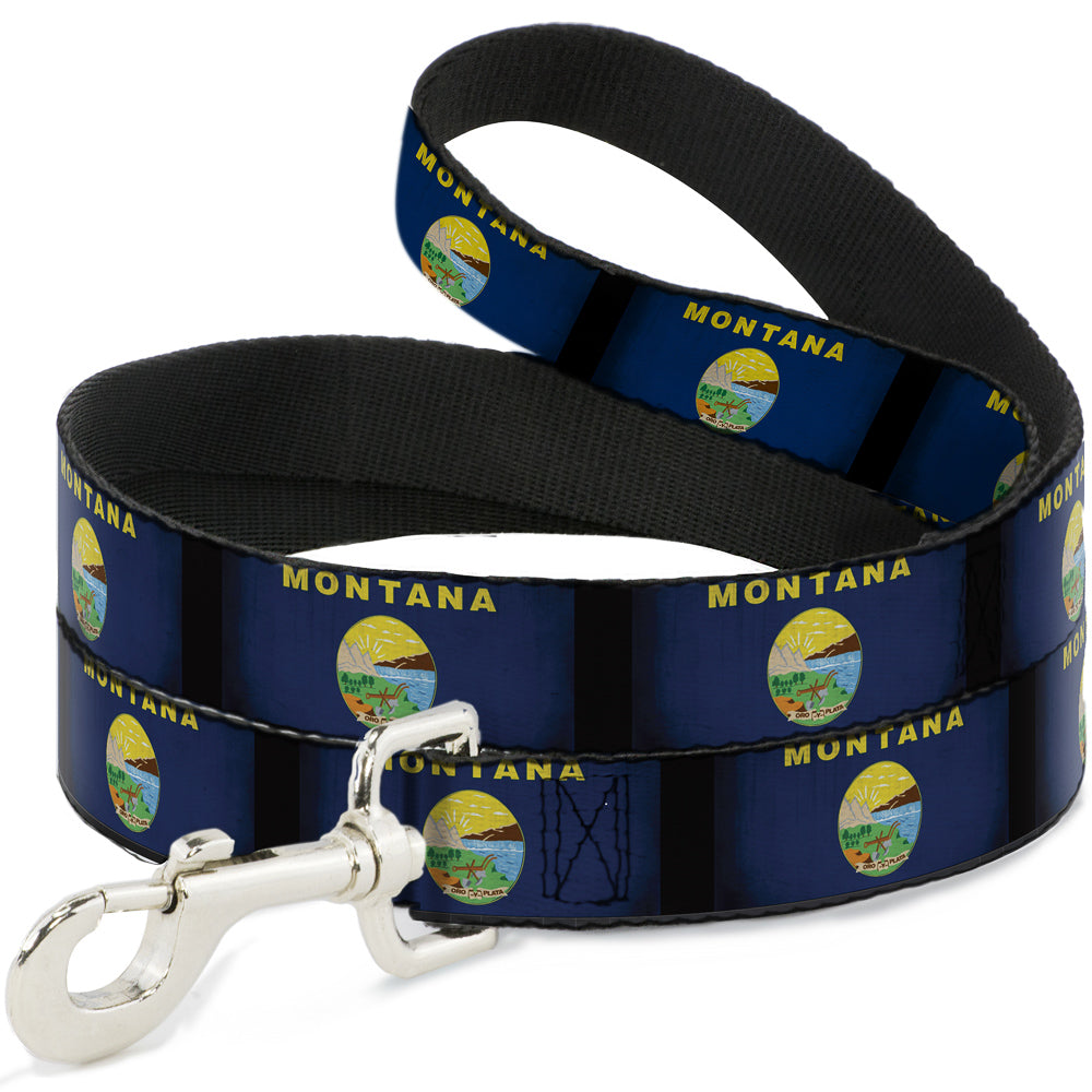 Dog Leash - Montana Flags2