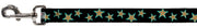 Dog Leash - Multi Stars Black/Leopard/Baby Blue Outline