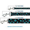 Load image into Gallery viewer, Dog Leash - Multi Stars Black/Turquoise
