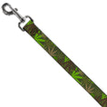 Load image into Gallery viewer, Buckle-Down Dog Leash - Marijuana Leaves Stacked Browns/Greens
