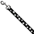Load image into Gallery viewer, Dog Leash - Multi Stars Black/White/Black/White Outline
