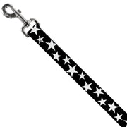 Dog Leash - Multi Stars Black/White/Black/White Outline