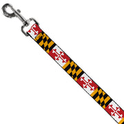 Dog Leash - Maryland Flags