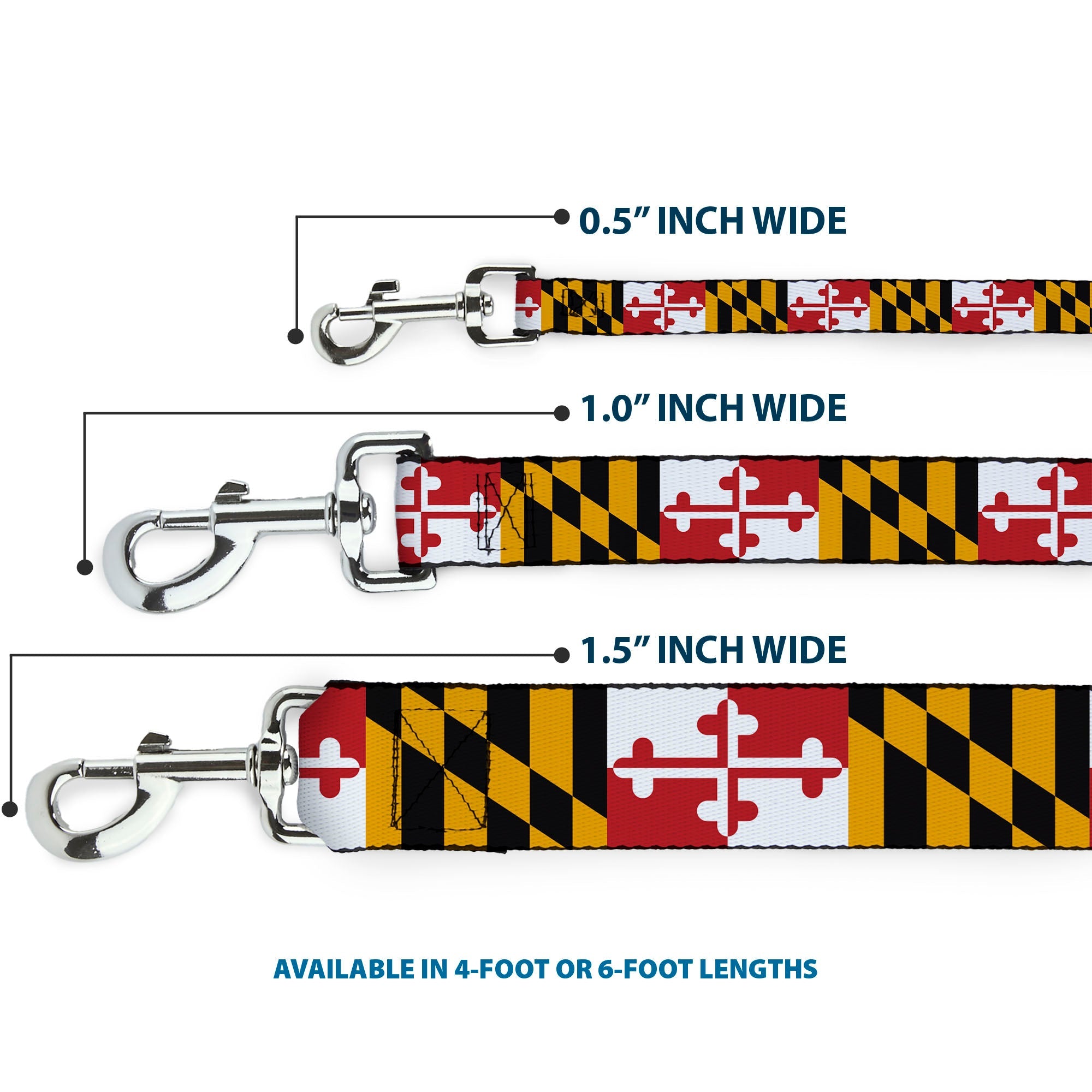 Dog Leash - Maryland Flags