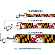 Dog Leash - Maryland Flags