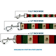 Dog Leash - Mexico Flag Distressed