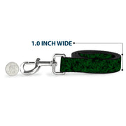 Buckle-Down Dog Leash - Marijuana Leaves Stacked Black/Green