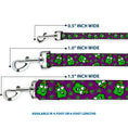 Load image into Gallery viewer, Buckle-Down Dog Leash - Marijuana Nugs/Leaves Cartoon Purple/Green
