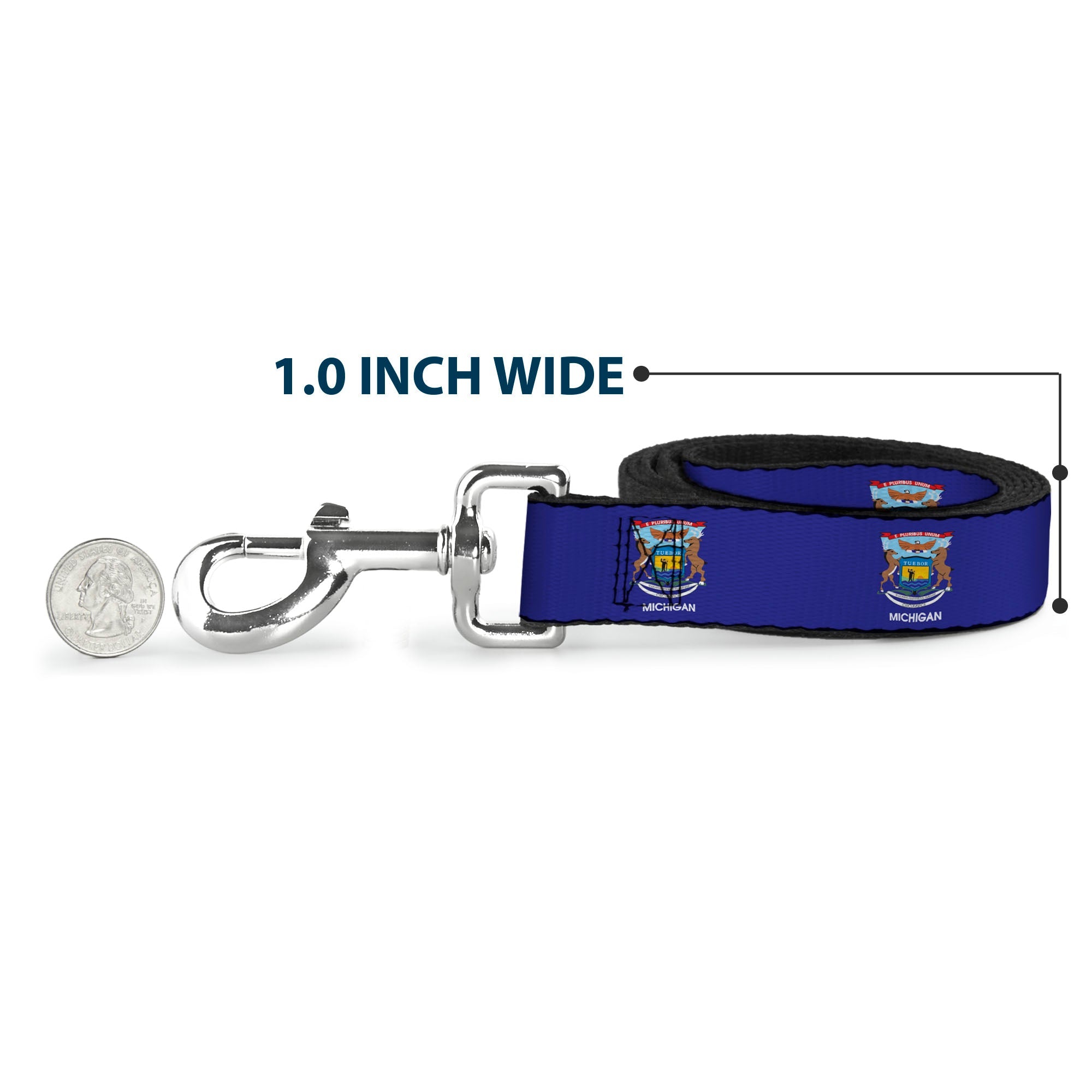 Dog Leash - Michigan Flag Continuous