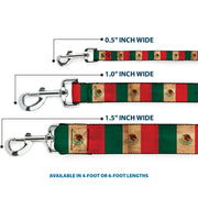 Dog Leash - Mexico Flag Continuous Vintage