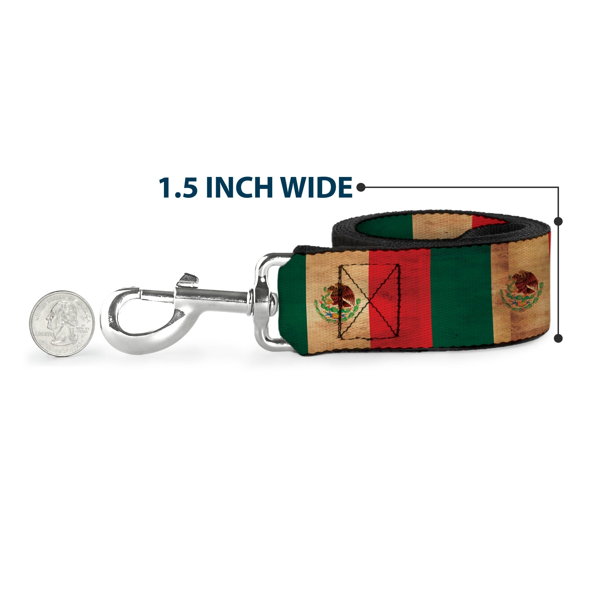 Dog Leash - Mexico Flag Continuous Vintage