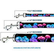 Dog Leash - Mushroom Glow Black/Multi Color