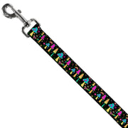 Dog Leash - Mushroom SHROOMY Garden Black/Multi Color