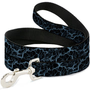 Dog Leash - Marble Black/Baby Blue
