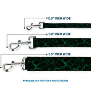 Dog Leash - Marble Black/Green