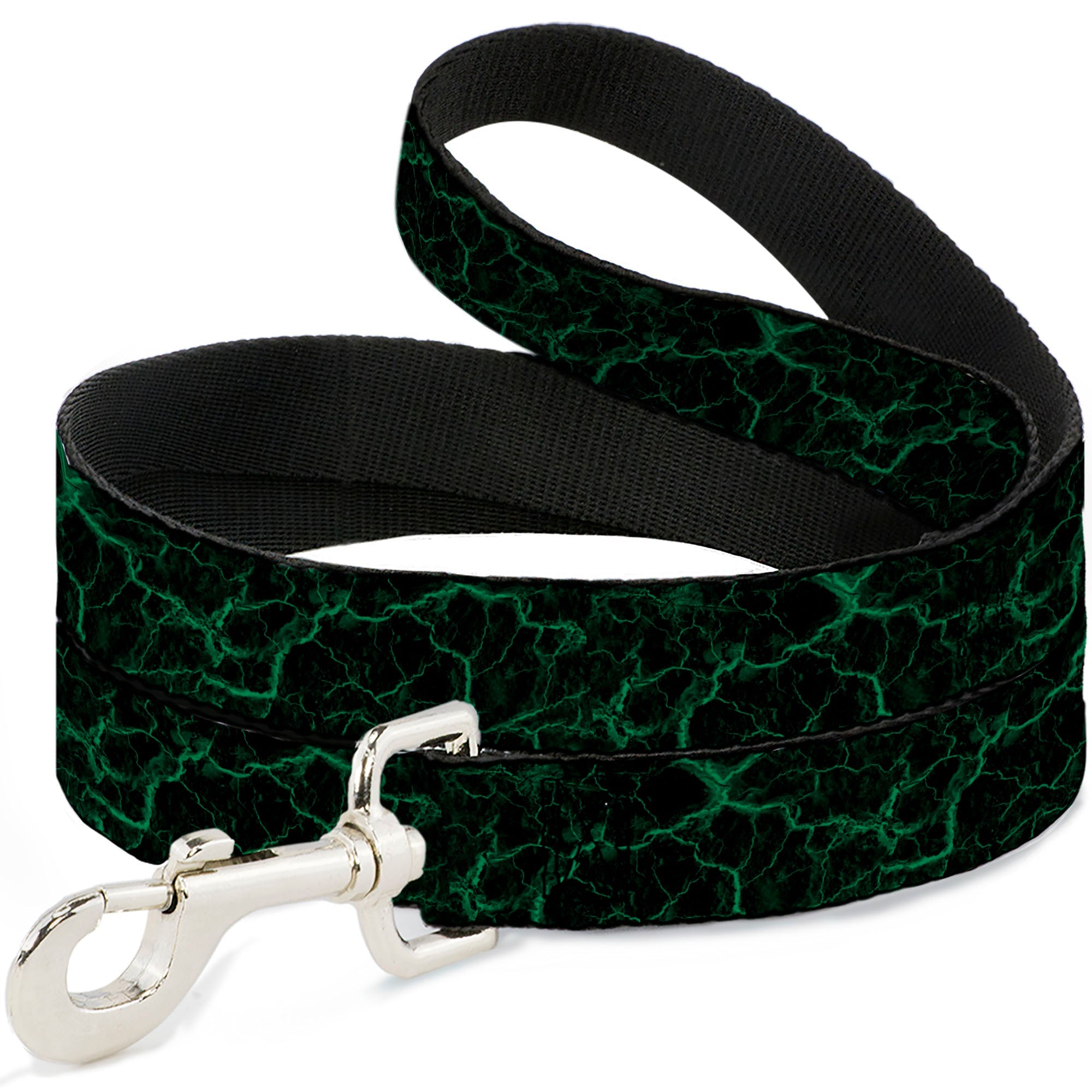 Dog Leash - Marble Black/Green