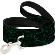 Dog Leash - Marble Black/Green