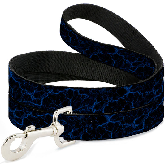 Dog Leash - Marble Black/Blue