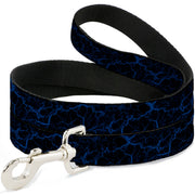 Dog Leash - Marble Black/Blue
