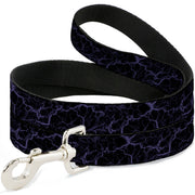 Dog Leash - Marble Black/Purple