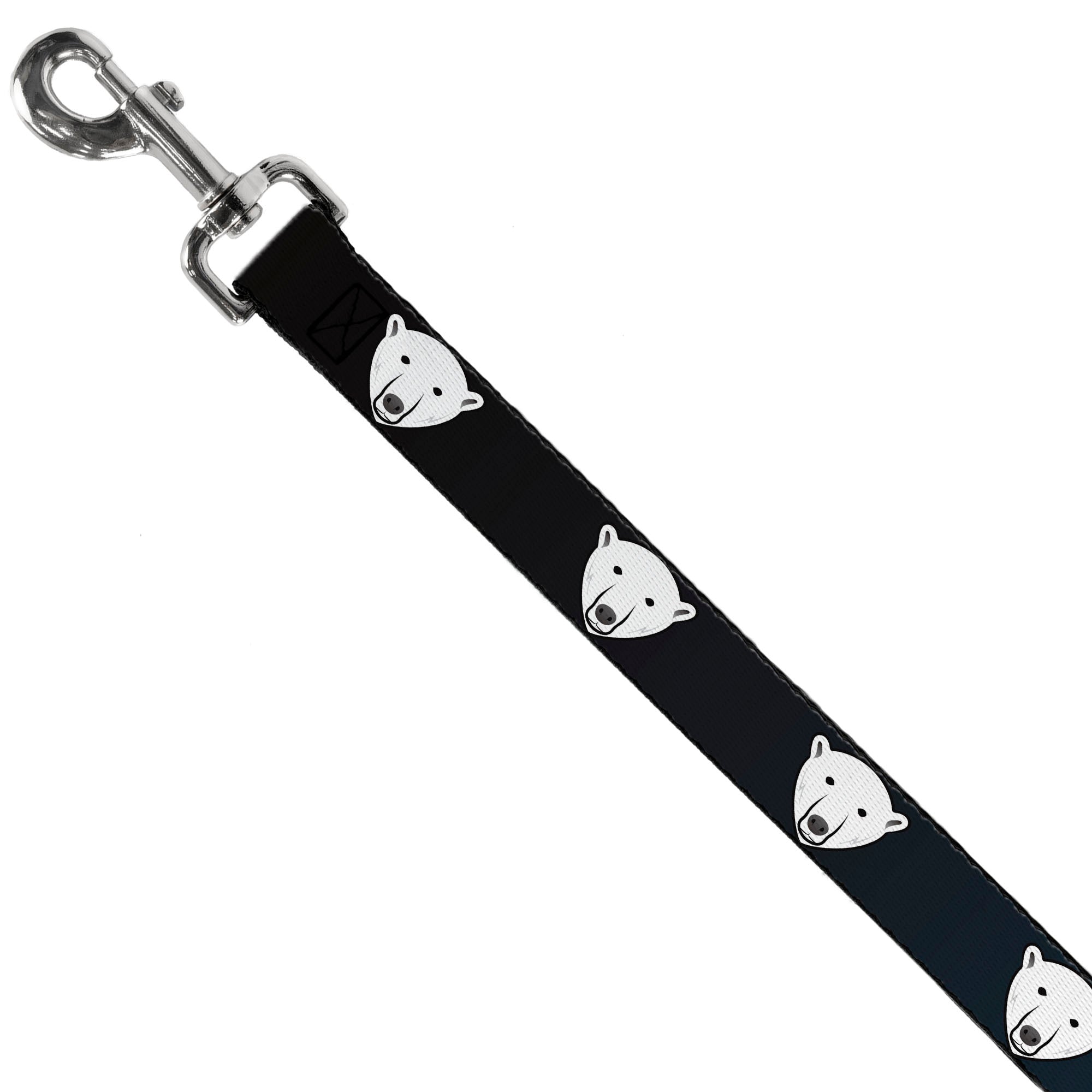 Dog Leash - Polar Bear Repeat Black/Blue Fade