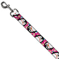 Load image into Gallery viewer, Dog Leash - Penguins w/Cupcakes Fuchsia/Multi Color
