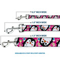Load image into Gallery viewer, Dog Leash - Penguins w/Cupcakes Fuchsia/Multi Color
