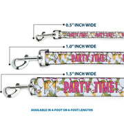 Buckle-Down Dog Leash - PARTY TIME! w/Drinks