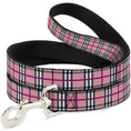 Load image into Gallery viewer, Dog Leash - Plaid Pink
